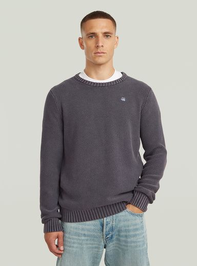 Prenda teñida de punto con estructura